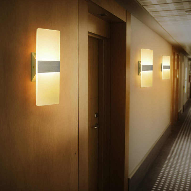 Connye Plastic LED Armed Sconce, Warm White