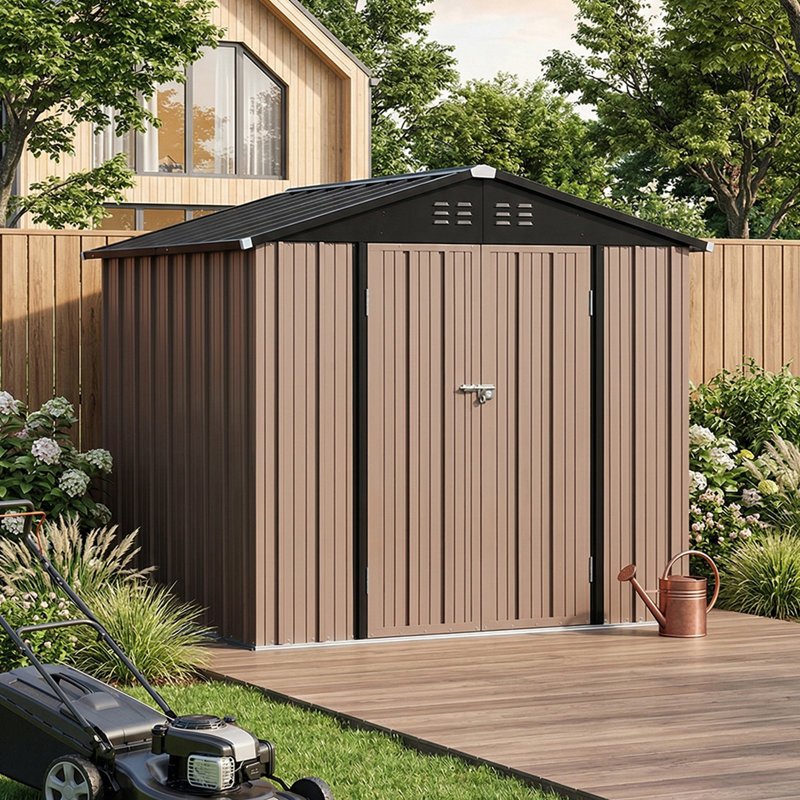 Outdoor Metal Garden Storage Shed