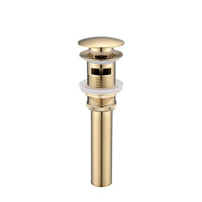 Drain de salle de bain avec trop-plein, bouchon de vidange de vasque de lavabo vasque, acier inoxydable 304