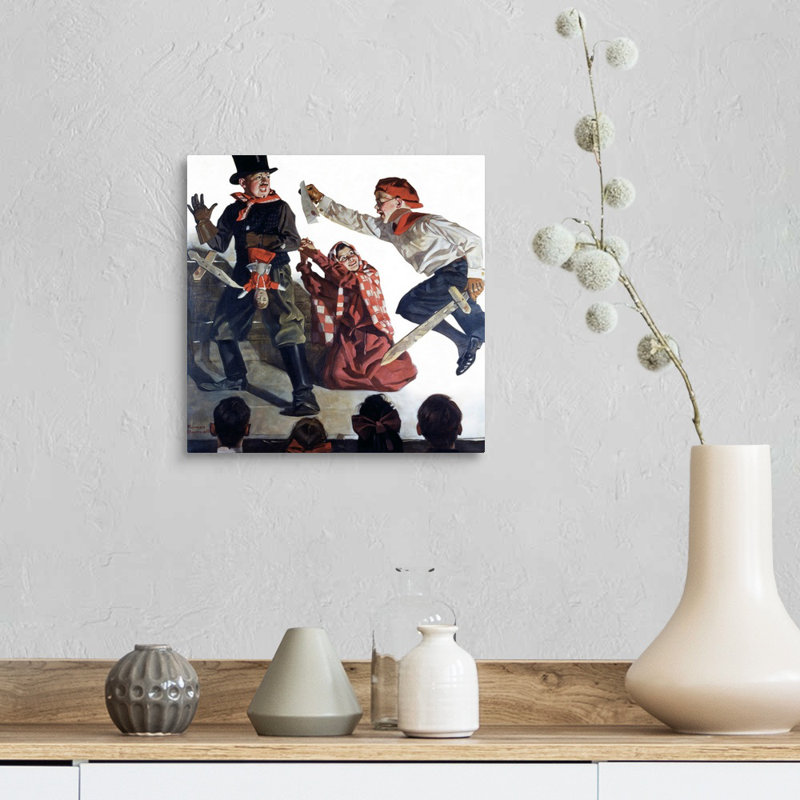 Art mural sur toile School Play, Toile tendue, H 12 po x l 12 po x P 1,25 po