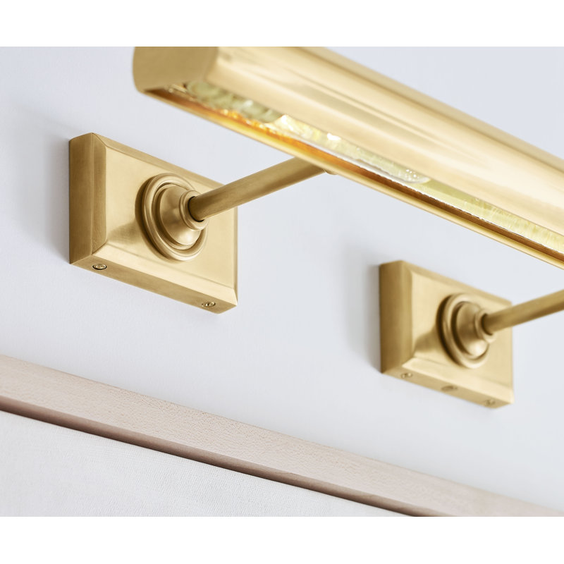 Chapman & Myers 24" Cabinet Maker's Picture Light, Antique Brass