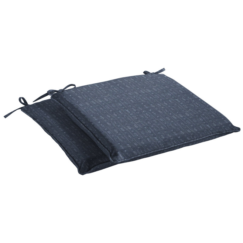 Outdoor 2'' Dining Chair Chair Pad, 17" W x 17" D