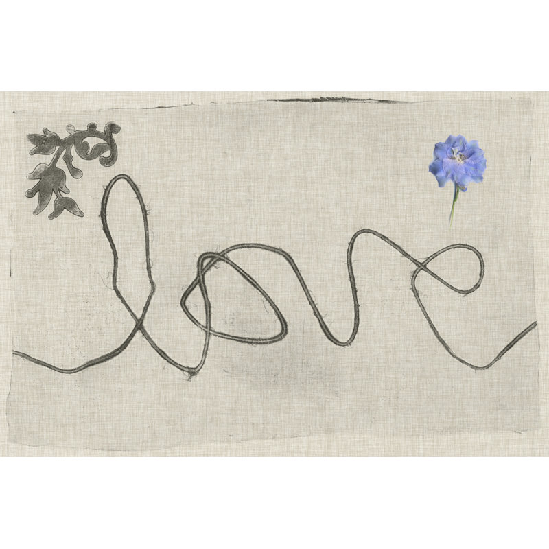 Simple Words II by Jennifer Goldberger - Wrapped Canvas Print, 30cm H x 46cm W x 3.8cm D