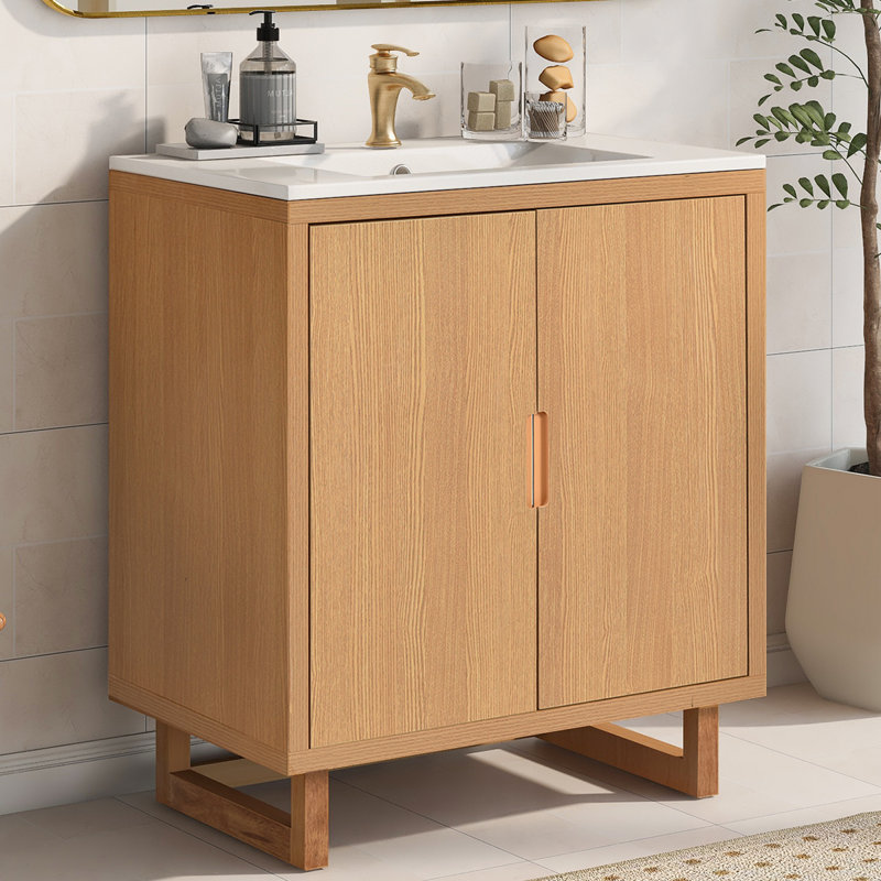 29.5'' Single Bathroom Vanity with Resin Top
