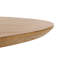 Sammie Oak Oval Metal Base Dining Table
