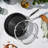 Henckels Paradigm Ceramic 12-Inch Stainless Steel Dual Performance Fry Pan + Lid
