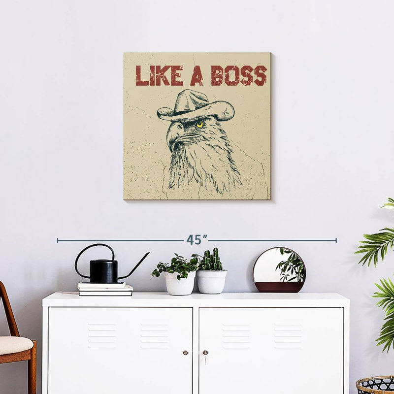 Lelar Boss Cowboy Eagle, H 24 po x l 24 po