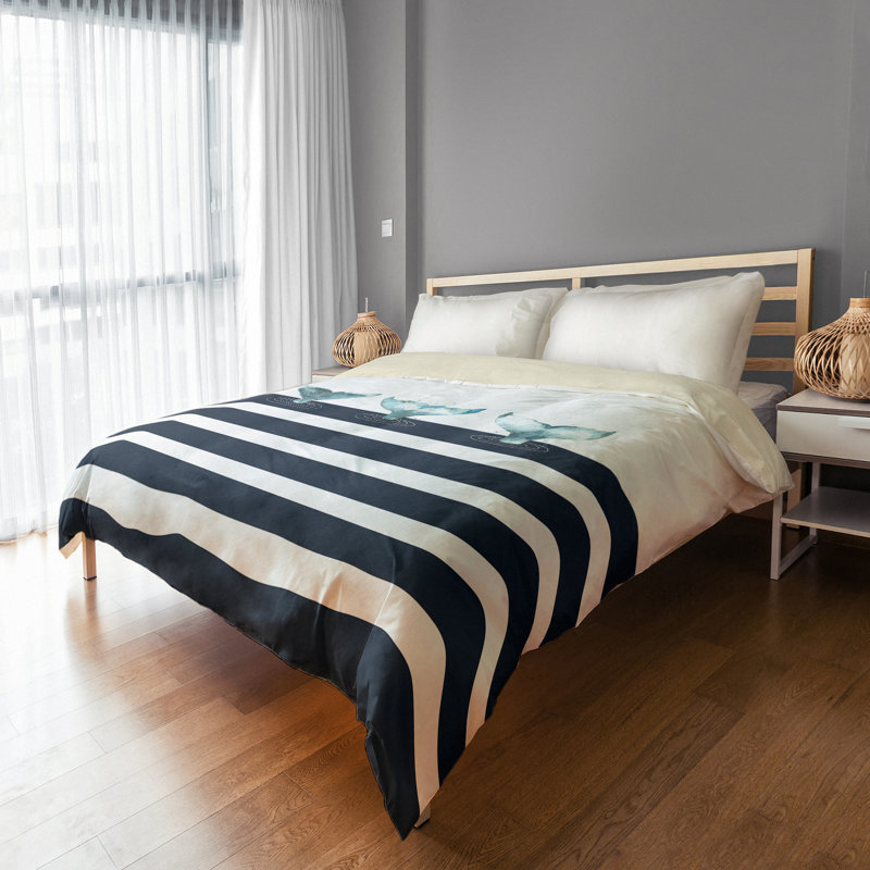  Housse de couette Whale Tails, Housse de couette pour grand lit