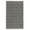 Palma 2x3 Hand Woven Performance Stripe Charcoal Fabric Rug