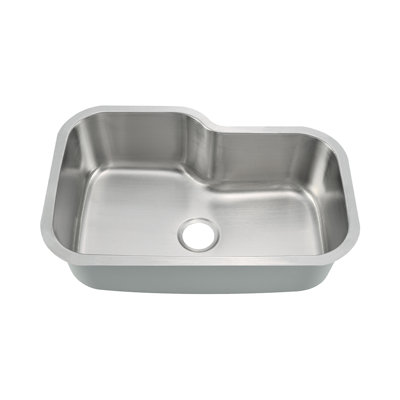 Évier de cuisine à simple cuve encastrable 31 po en acier inoxydable 31 po