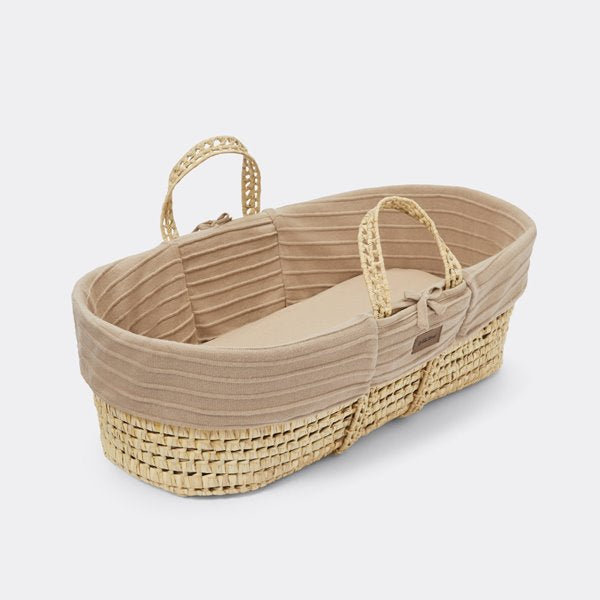 Moses Basket with Mattress, Tan