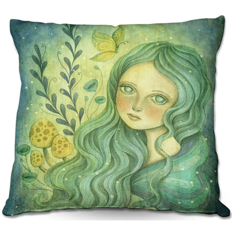 Grand coussin décoratif carré butterfly butterfly, 20 po x 20 po