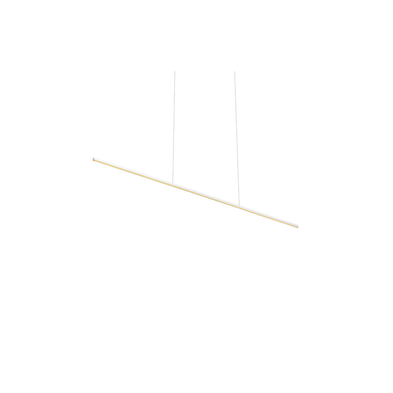 Vega 1 - Light LED Pendant, White, 122.5" H x 60" W x 1.5" D