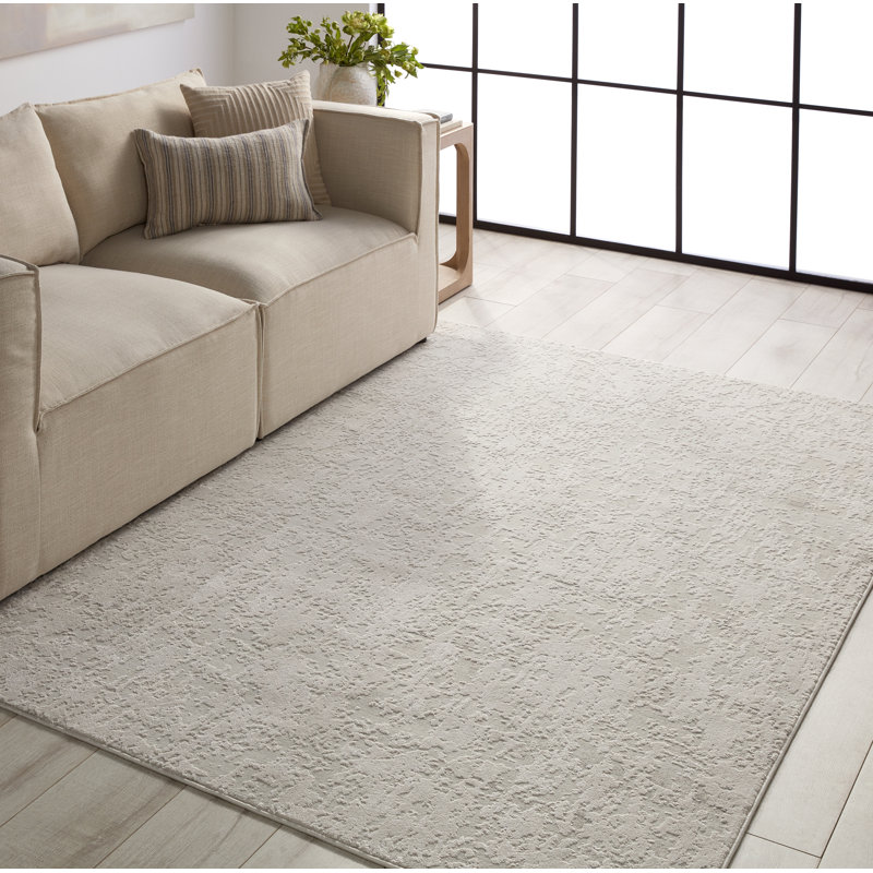 Tapis crème / gris clair Heanor, Rectangle 12 pi x 18 pi