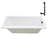 72" x 36" Acrylic Soaking Drop-In Bathtub, Drain Included-97545266