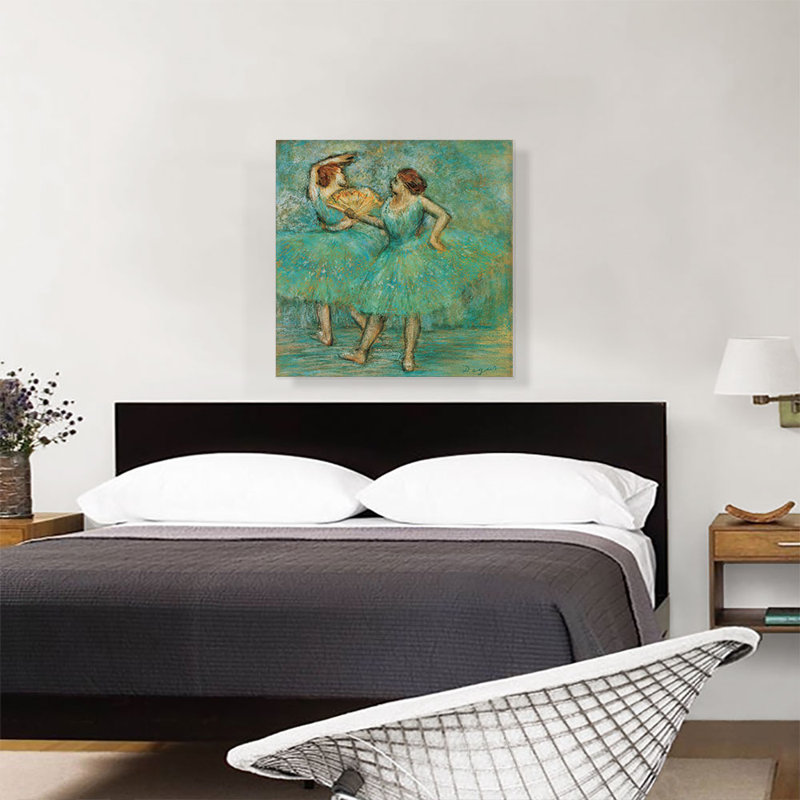 «Two Dancers 1905» par Edgar Degas - peinture sur toile tendue, H 26 po x l 26 po x P 0,75 po