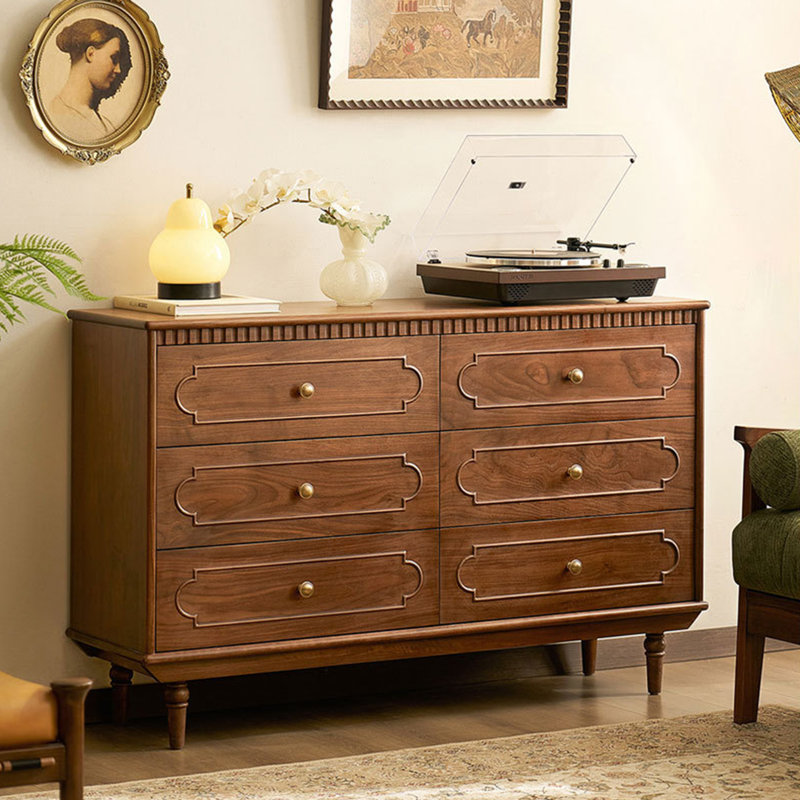 Home Retro Brass Buffet Table