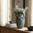 Tiyler Stoneware Dolomite Vase with Ribbed Texture and Dual Side Handles for Casual Home Decor Transitional Style Accent with Sculptural Design and Durable Craftsmanship for Indoor Display Versatility-514467340-514467831
