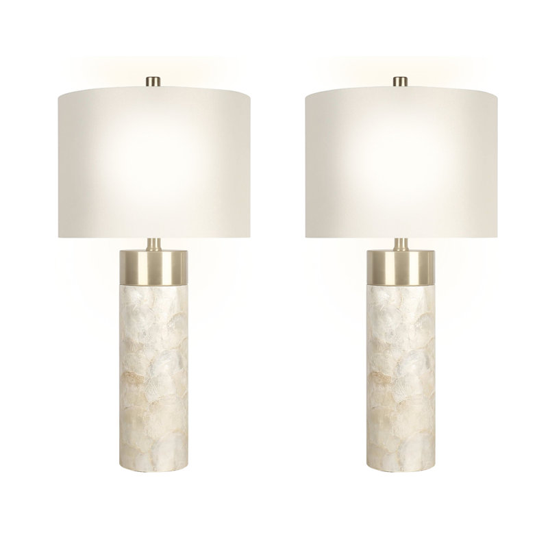 Luminous Shell Table Lamp - Soft Gold