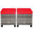 Amarley Polyethylene (PE) Wicker Outdoor Ottoman-694851664