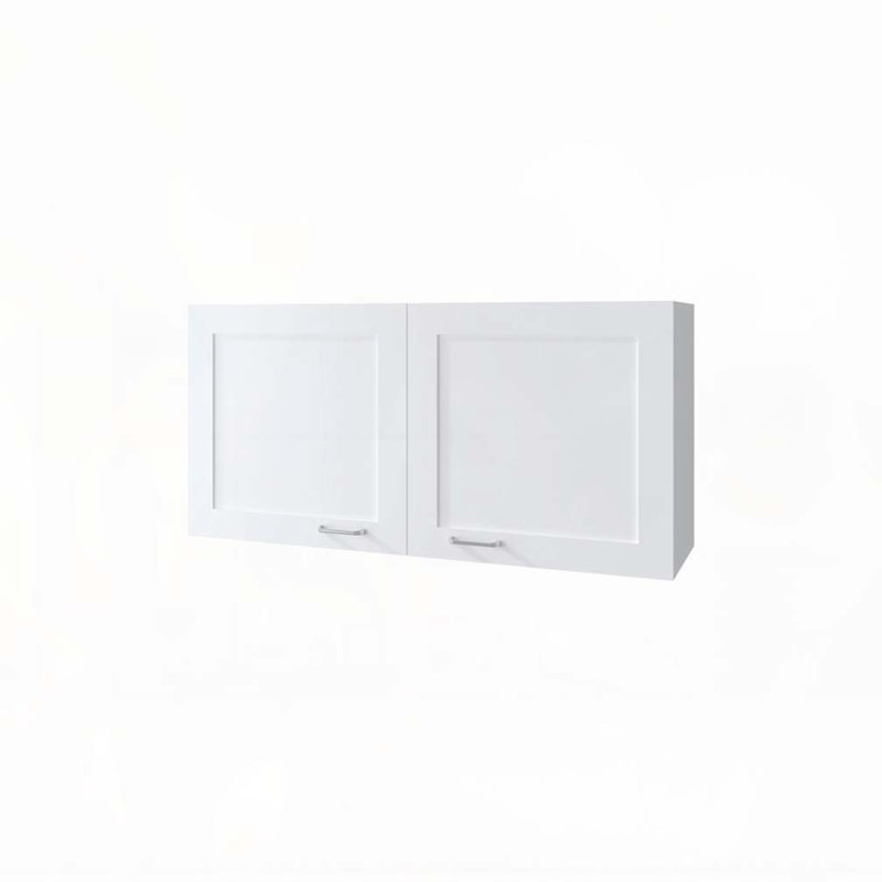 Armoire murale blanche avec 2 portes, Blanc