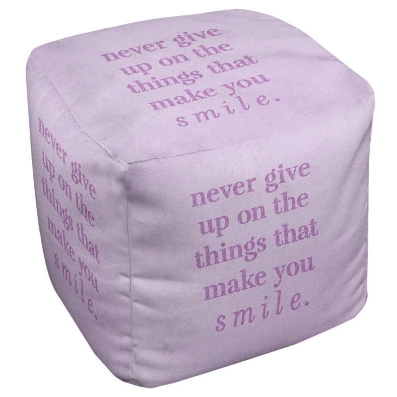 Repose-pieds cube, Violet