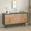 Armoire de rangement en bois à 4 portes
