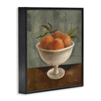 «Peaches Still Life», estampe numérique encadrée par Silvia Vassileva