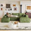 Cloud Sectional Sofa,Modern  Upholstered Couches, Comfort L Shaped Sofa for Living Room,Deep Seat Corner Couch,No Assembly Required,-133038766