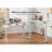 Odbert Tempered Glass Top Height Adjustable Standing Desk, Computer Desk with Drawer and USB Charge-1006698345-1008077176