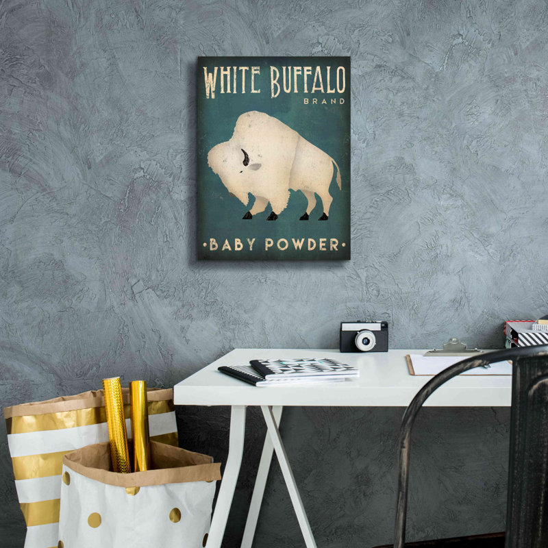 «Buffalo Bison V» par Ryan Fowler, H 16 po x l 12 po x P 0,75 po