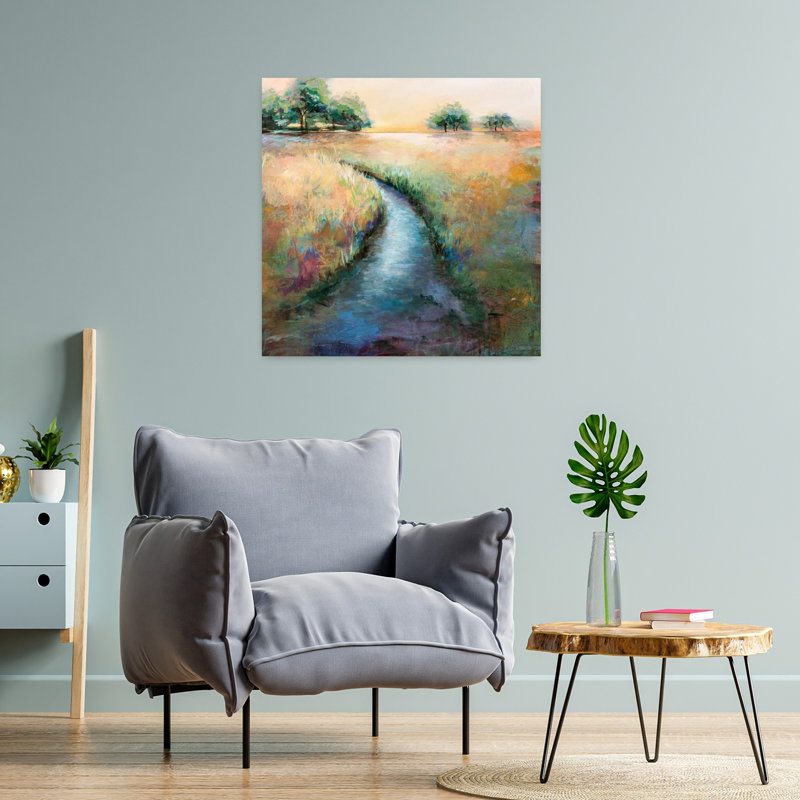 «Flowing Abstract Contemporary Landscape Nature Art», H 24 po x l 24 po
