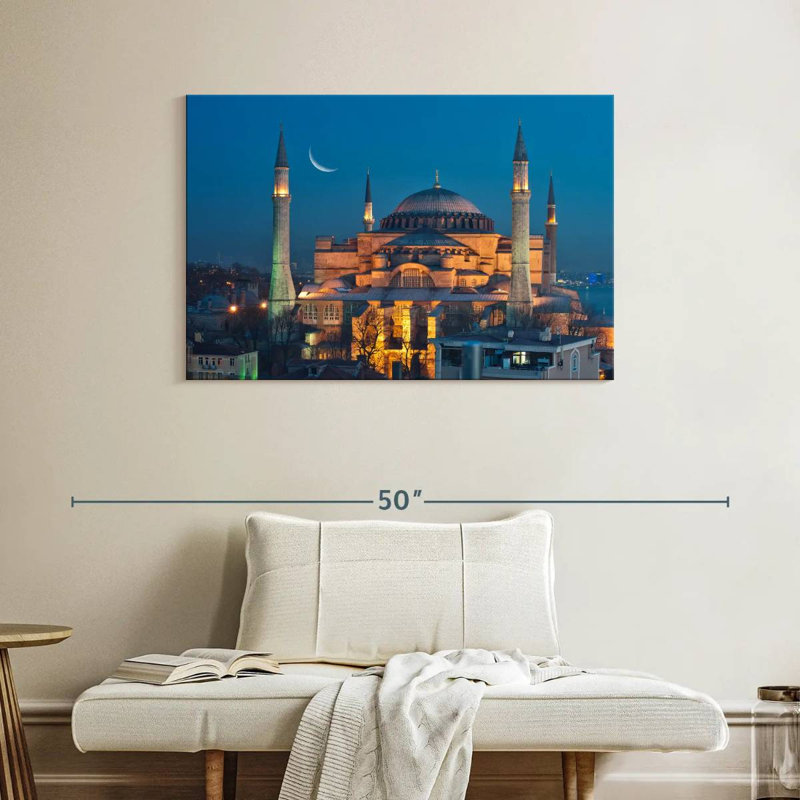 Hagia Sophia By Nightfall, 26" H x 39" W