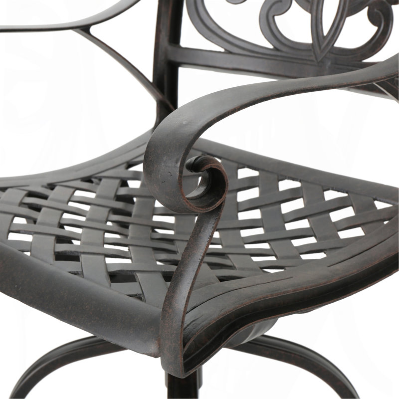 Tabouret pivotant en aluminium