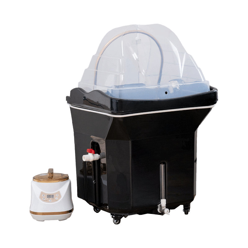 Ensemble de spa portatif sans plomberie Jupiter (noir), Noir