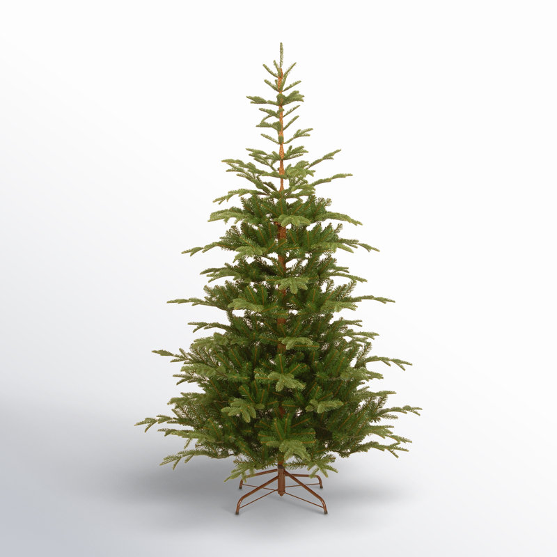 Downswept Douglas Green Fir Artificial Christmas Tree with Color + Clear Lights, 12'