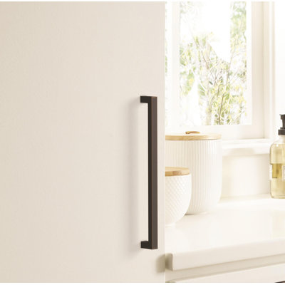 Monument 10-1/16 inch (256mm) Center-to-Center Oil-Rubbed Bronze Cabinet Pull