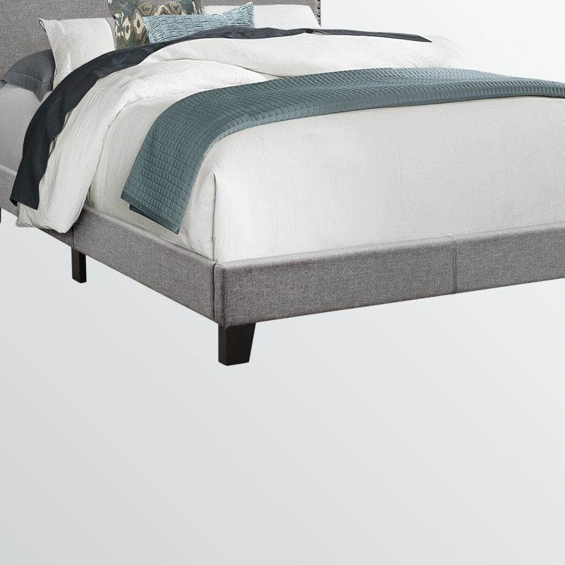 Lit tapissier double aspect gris Willand