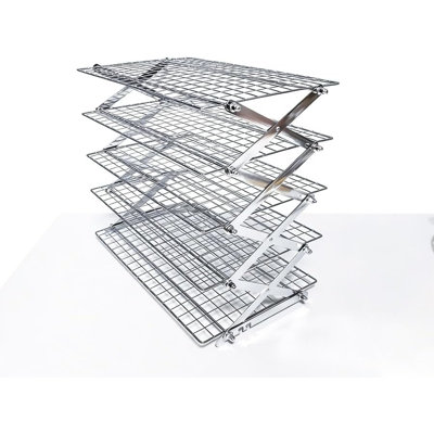 Foldable x-Shaped Cooling Rack, Heavy-Duty Carbon Steel Foldable Baking Rack for Oven, Kitchen, or Grill