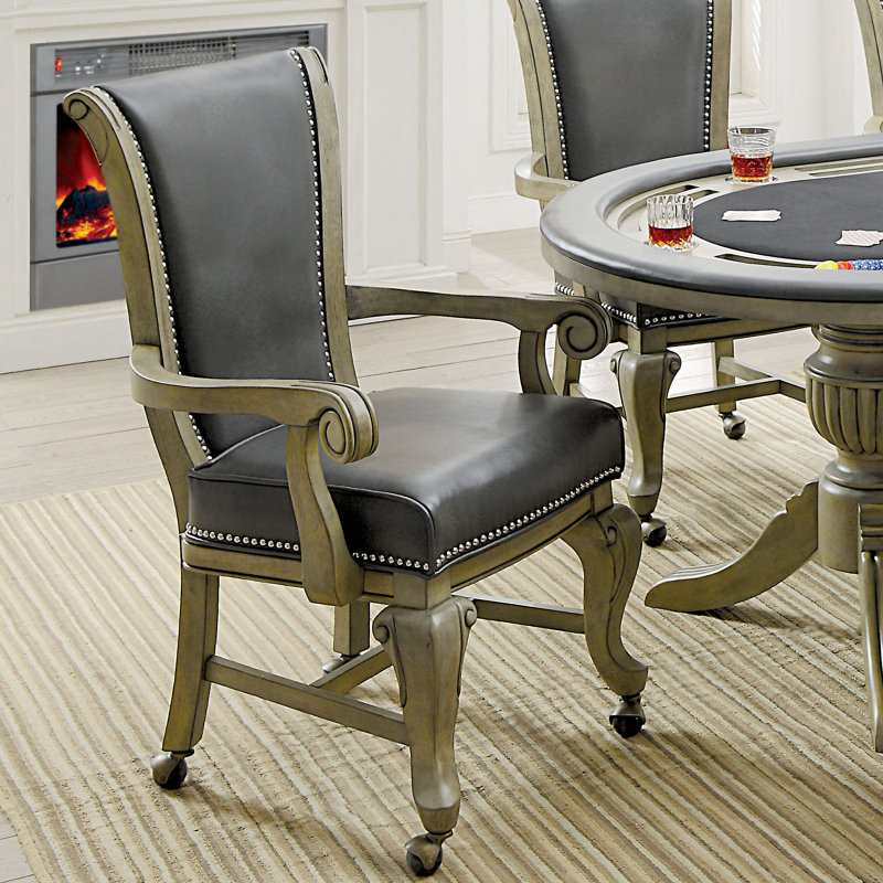 Antwoine Game Chair with Wheels, Gray