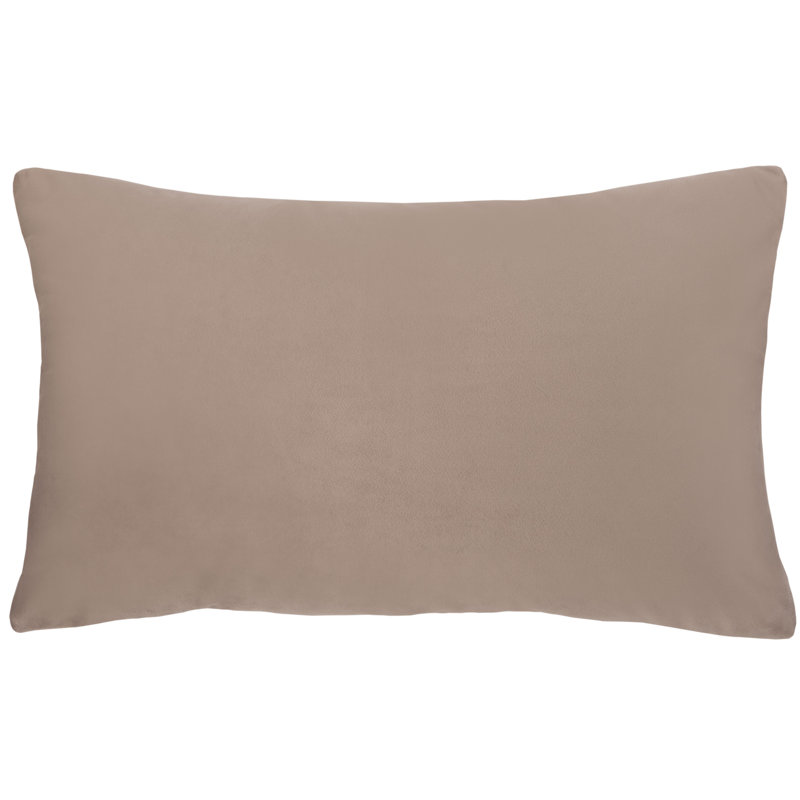 Taupe and Greige Rectangular Abstract Decorative Pillow