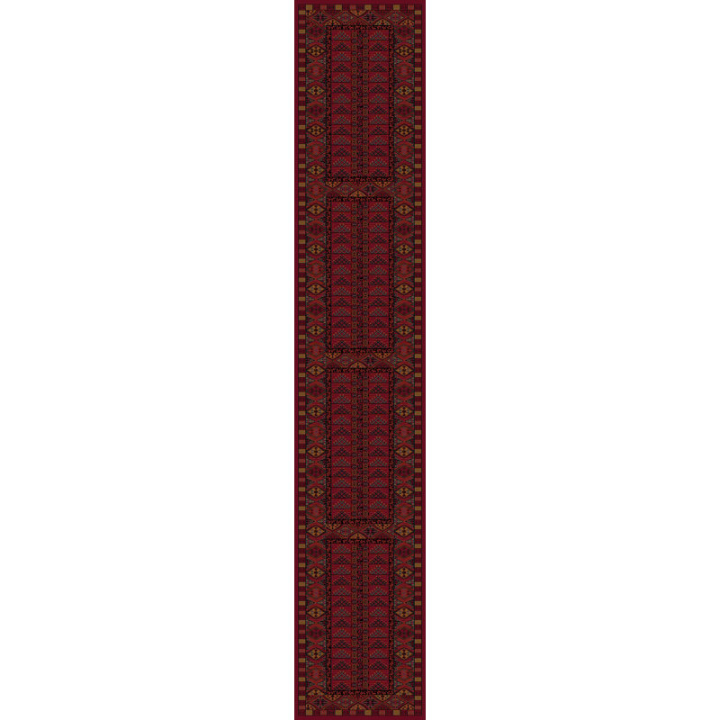 Branches Oriental Wool Area Rug, Runner 67cm x 275cm