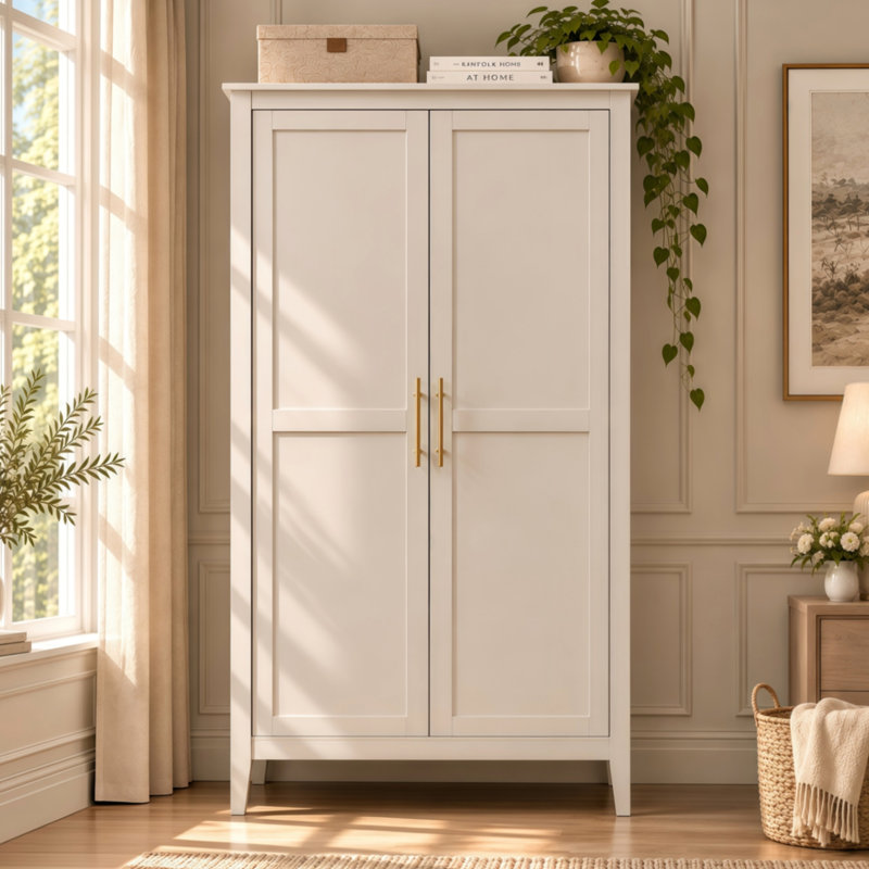 2 Door Wardrobe, Walnut