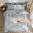 LIFETOWN Striped Duvet Cover Set,3 Pcs Breathable Durable 100% Washed Cotton Comforter Cover for All Seasons, Chic Linen Like Textured Bedding Set.-114652708-114652704