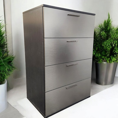 Bliss Glossy Four-Drawer Jumbo Chest