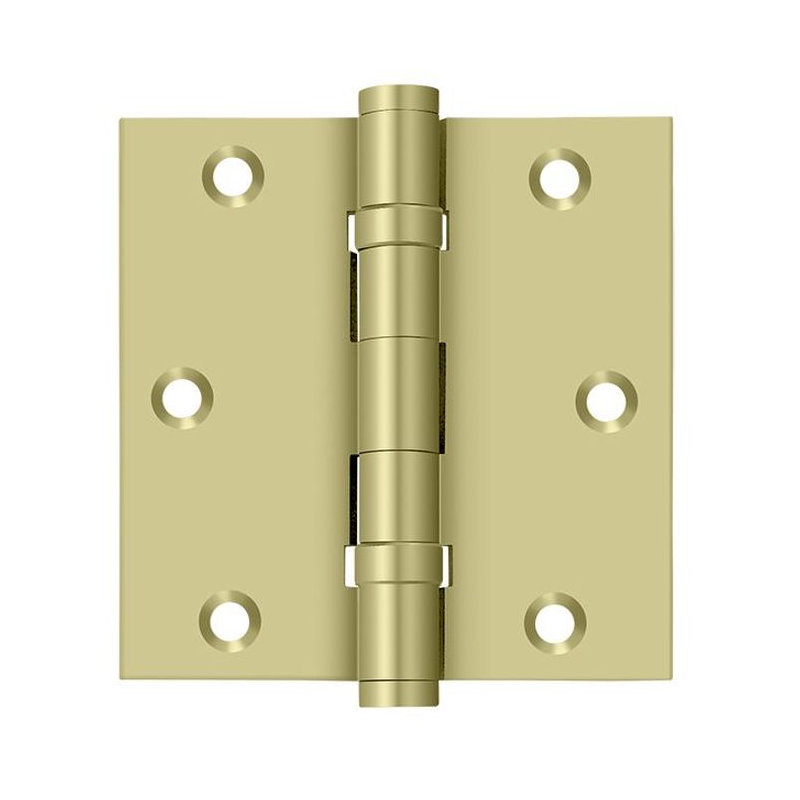 102'' x 102'' Butt Bearing Hinge, Unlacruered Brass