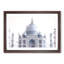 The Taj Mahal in Agra India in Abstract - Framed Print-55769419-55769424