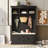47.2"Wide Hall Tree with 3 Hooks , Coat Hanger, Entryway Bench, Storage Bench-1836014766
