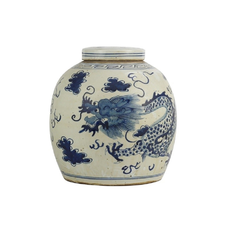 Mccandless Handmade Porcelain China Ginger Jar