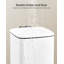 19.5x24x25.5cm Steel Kitchen Trash Can-109306545